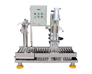 Filling machine with capping